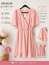 Socialité Blush Pink Wrap Dress | Size S | NWT picture