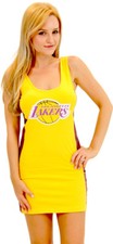Juniors NBA Los Angeles Girls Cheerleader Costume Tank Dress Cosplay Outfit picture