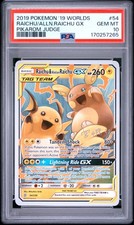 RAICHU/ALLN.RAICHU GX Pokemon 2019 World Championships Deck: Pikarom Judg PSA 10 picture