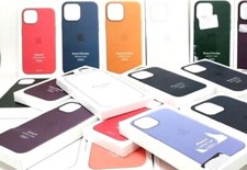 Genuine Original Leather or Silicone Cases for iPhone 13, Mini, Pro, Pro Max picture