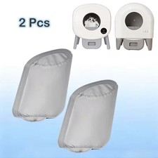2 Pcs Waterproof Pad, Nylon, Grey, Automated Self-Cleaning Litter Box picture