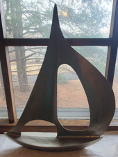 Aluminum Sailboat Sculpture Contemporary Art 24