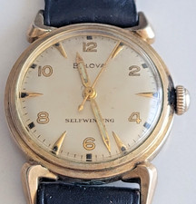 1954 Bulova Mens Watch G.F.  Fancy Lugs 10CSC Automatic Movement Runs Well SB12 picture