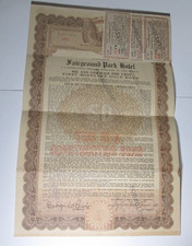Original 1931 Foreclosed Mortgage Fairground Park Hotel St. Louis Missouri picture