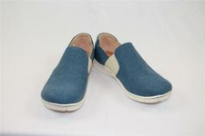 NIB b.o.c Big On Comfort Blue Canvas Slip On Flat W/ Tan Strip Sz 9 1/2 M Comfor picture