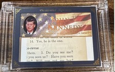 A Word From POTUS 2025 PRESIDENTIAL SIGNATURE  John F Kennedy  9/9 RARE🔥🔥🔥 picture