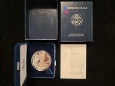 1998-P Proof $1 American Silver Eagle with OGP, BOX & COA~ L👀K SHIPS FREE picture