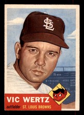 1953 Topps - Vic Wertz #142 VG/EX picture