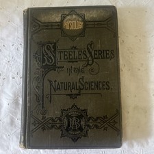 Antique 1872 Human Physiology, Steele Series Natural Sciences, Illustrated Color picture