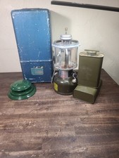 Vintage 1973 Vietnam Era US Military Army Coleman Gasoline Lantern EXTRAS LOT picture