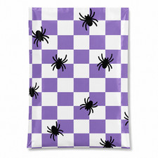 Spider Check Poly Mailers 10x13 Halloween Self Seal Shipping Bags picture