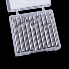 10Pcs 4mm Shank Single Flute Carbide Spiral End Mill Cutter CNC Router Bits  picture