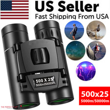 500x25 Portable HD Zoom Powerful Binoculars Day Low Night Optics Hunting Outdoor picture