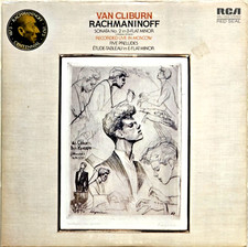 RACHMANINOFF- Sonata No.2/Etude Tableau/Five Preludes- VAN CLIBURN RCA ARL1-0352 picture