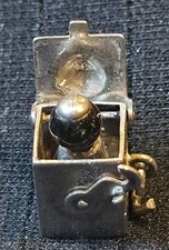 Vintage movable Jack in the Box sterling charm picture
