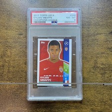 2017-18 Topps Chrome UEFA Champions League - Kylian Mbappe #41 (RC) PSA 8 picture