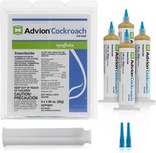 Genuine Advion Roach Killer | 4 Pack | Cockroach Gel Bait Tubes + Plunger & Tips picture