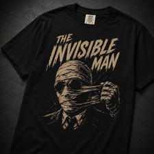 The Invisible Man Shirt, Vintage Horror Graphic Tee FRERSHIP picture