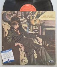 ROD STEWART AUTOGRAPHED ALBUM BECKETT BAS COA SIGNED RECORD VINYL NEVER A DULL picture