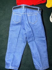 Vtg 1995 American Girl of Today Blue Jean Basics Outfit Lot SNAP Purse Pins PC picture
