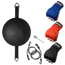FISTRAGE Double End Leather Training Dodge MMA Boxing Floor to Ceiling Punch bag picture