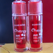 FAME ROSE Cherry Ink Velvet Tint Velvet Effect Lip Tint/Lip Stain - 2 Pack picture