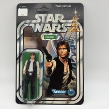 Vintage Star Wars Original Han Solo Action Figure on Custom 12 Back ANH picture
