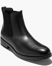 Men's BOOTS Cole Haan Newmark Grand Chelsea Boots - BLACK LEATHER picture