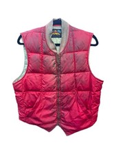 Vintage Eddie Bauer Down Vest Goose Red Medium 50s picture