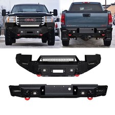 Vijay For 2007-2010 GMC Sierra 2500/3500 Front/Rear Bumper W/Winch Plate&Light picture
