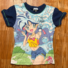 Vintage 90s Smelly's Scratch N Sniff Anime Girl T Shirt Made USA Y2K Rare picture