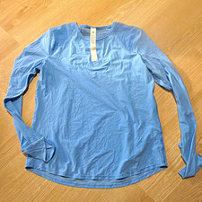 Lululemon Swiftly Tech Women’s Blue Crew Neck Stretch Pullover Top Size 4 picture