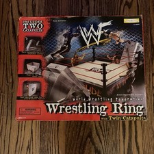 NEW JAKKS Pacific 1998 WWF Attitude Era Ring Cage Catapults Original Sealed Box picture