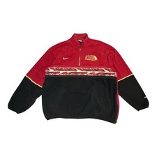 Vintage 90s NCAA Nike FSU Florida State Seminoles Quater Zip Jacket Sz Large picture