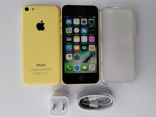 Yellow Apple iPhone 5C - 8 GB / 16 GB / 32GB -Unlocked New battery - priority picture