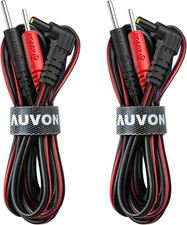 AUVON Premium TENS Unit Electrode Lead Wires for 2Mm Pin TENS Pads, 2 Pack picture
