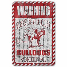 Bulldog Area Patrolled Sign picture