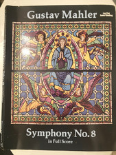 MAHLER Symphony #8 - LARGE FULL ORCHESTRAL SCORE - DOVER. picture