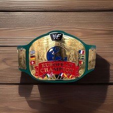 European Championship Replica Belt – Wrestling Title Rare Collectible 2mm Brass picture