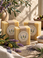 Artisanal 100% Pure Olive Oil Castile Soap Bar – Lavender – Pack of 3 Bars picture