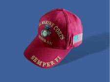 U.S Military Marine Corps Veteran Semper FI USMC Licensed Baseball Hat Cap picture