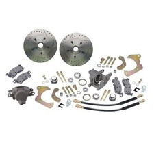 Deluxe Disc Brake Kit Full Size Car,Drilled/Slotted, fits 1965-68 Chevy picture