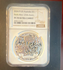 2024-P125 Australia $1 Silver Perth Mint 125th Anniv NGC PF70 UC picture