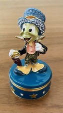 Disney Parks Arribas Bros Pinocchio Jiminy Cricket Hinged Jeweled Trinket Box picture