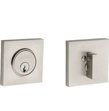 Baldwin 8220056 8220 Santa Monica Contemporary Square Single Cylinder Deadbolt,  picture