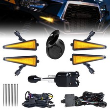 UTV Turn Signal Kit with Lever Column Switch and Triangle Amber Light picture