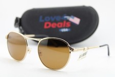 NEW MOSCOT ORIGINALS NYC GROYSE COL. RAW GOLD BLACK AUTHENTIC SUNGLASSES 51-21 picture