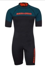 Sea-Doo Men’s Wetsuit 3 mm Escape Shorty Size XL Navy/ Marine New With Tags picture