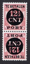 Netherlands 1924 Postage due 12½c tête-bêches B/3 MNH Reproduction Stamp sv picture