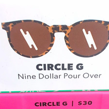 Goodr Circle G Nine Dollar Pour Over Women’s Round Black/Black Sunglasses picture